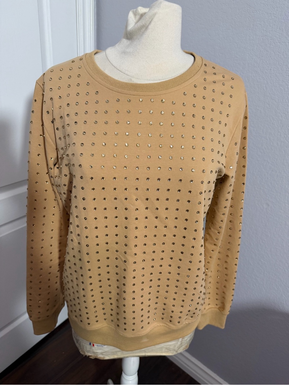 Vinizbena 2-Piece Rhinestone Lounge Set | Size M | New Pants + Sweatshirt